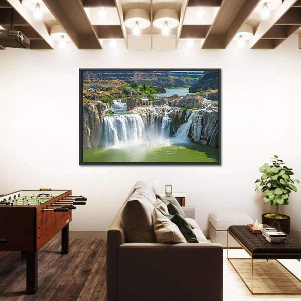 Shoshone Falls Canvas Wall Art-3 Horizontal-Gallery Wrap-25" x 16"-Tiaracle