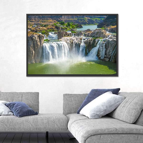 Shoshone Falls Canvas Wall Art-3 Horizontal-Gallery Wrap-25" x 16"-Tiaracle