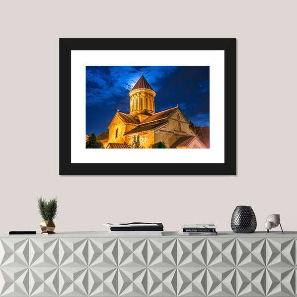 Sioni Cathedral In Georgia Canvas Wall Art-1 Piece-Framed Print-20" x 16"-Tiaracle