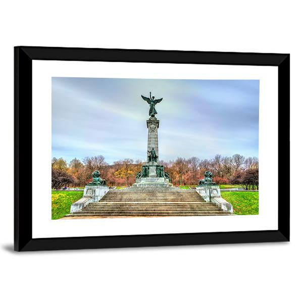 Sir George Etienne Cartier Monument Canvas Wall Art-3 Horizontal-Gallery Wrap-25" x 16"-Tiaracle
