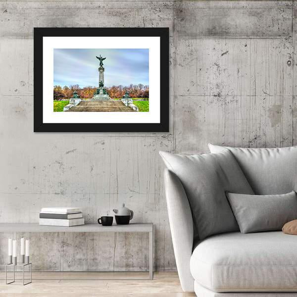 Sir George Etienne Cartier Monument Canvas Wall Art-5 Horizontal-Gallery Wrap-22" x 12"-Tiaracle