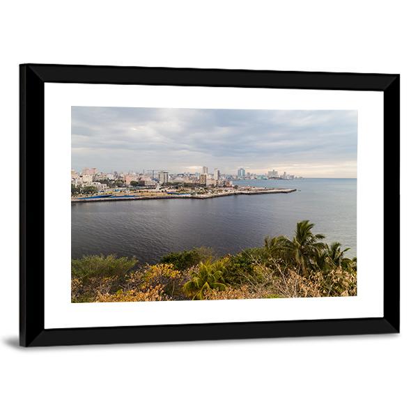 Skyline Of Havana Cuba Canvas Wall Art-3 Horizontal-Gallery Wrap-25" x 16"-Tiaracle