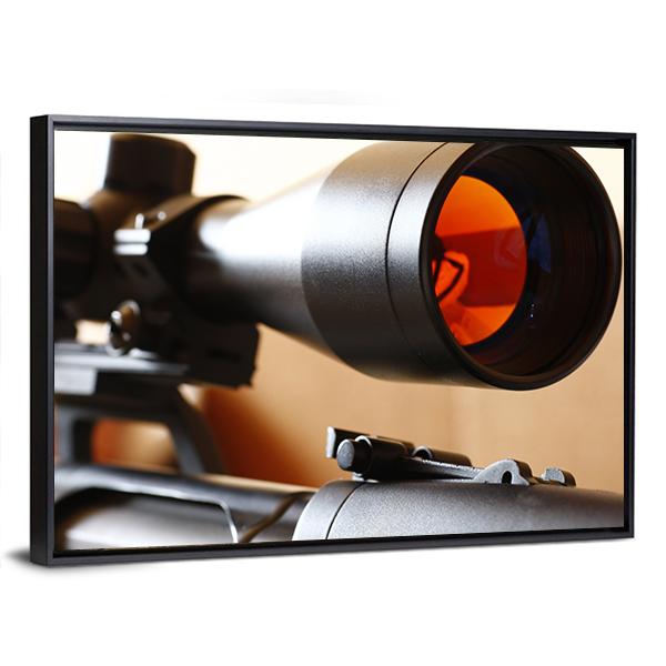 Sniper Rifle Scope Canvas Wall Art-5 Horizontal-Gallery Wrap-22" x 12"-Tiaracle