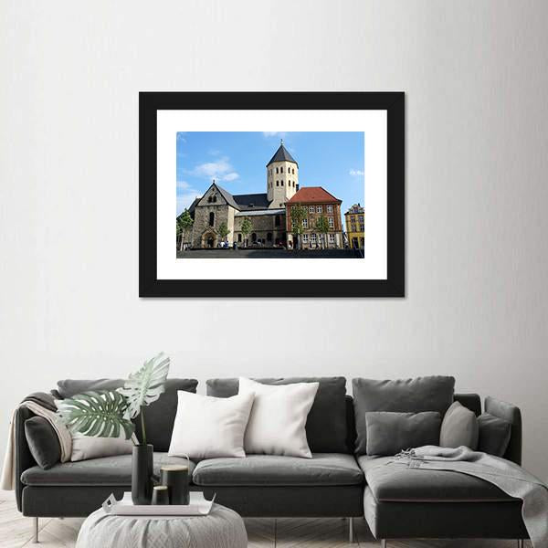 St Ulrich Church In North Rhine Germany Canvas Wall Art-1 Piece-Framed Print-30" x 20"-Tiaracle