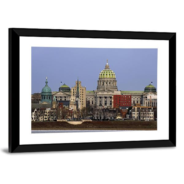 State Capitol Complex Canvas Wall Art-5 Horizontal-Gallery Wrap-22" x 12"-Tiaracle