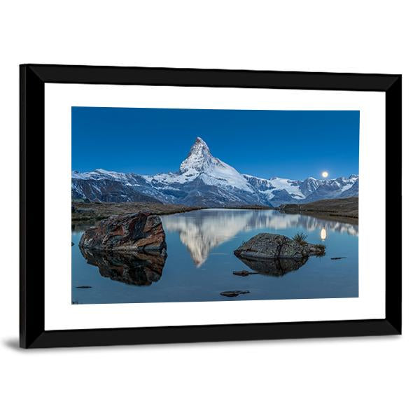 Stellilake In Afternoon Canvas Wall Art-1 Piece-Framed Print-20" x 16"-Tiaracle