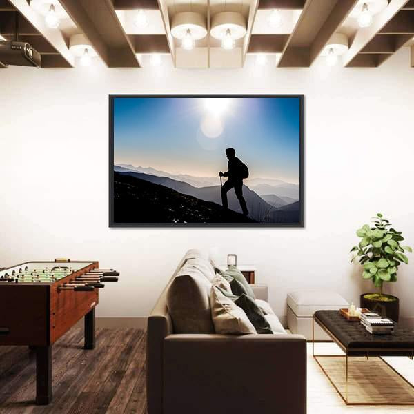 Step Into Success Canvas Wall Art-1 Piece-Floating Frame-24" x 16"-Tiaracle