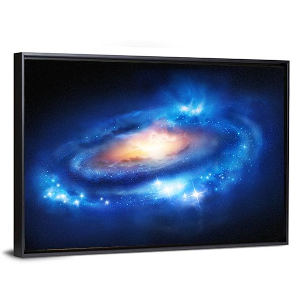 Super Massive Galaxy Canvas Wall Art-5 Horizontal-Gallery Wrap-22" x 12"-Tiaracle