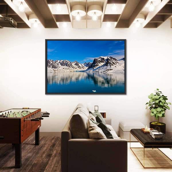 Svalbarden Islands Fjords Canvas Wall Art-5 Horizontal-Gallery Wrap-22" x 12"-Tiaracle