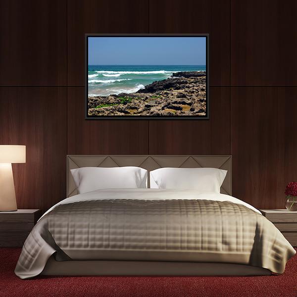 Taghazout Bay Morocco Canvas Wall Art-3 Horizontal-Gallery Wrap-25" x 16"-Tiaracle