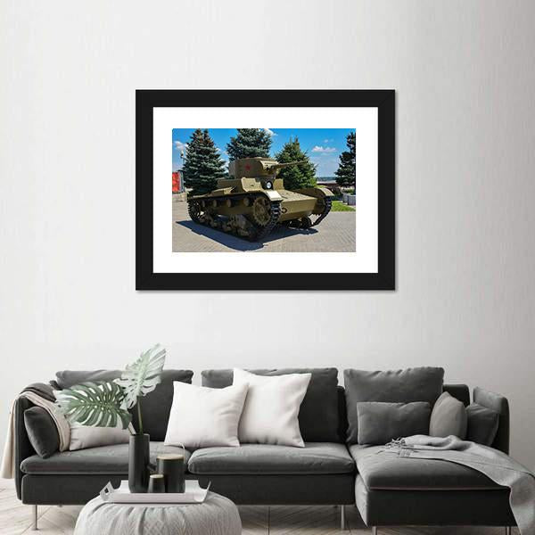 Tank Exhibition Russia Canvas Wall Art-5 Horizontal-Gallery Wrap-22" x 12"-Tiaracle
