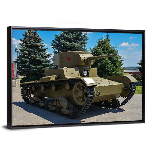 Tank Exhibition Russia Canvas Wall Art-5 Horizontal-Gallery Wrap-22" x 12"-Tiaracle