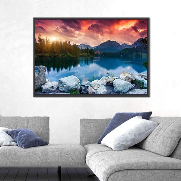 Tatra Dramatic Overcast Canvas Wall Art-5 Horizontal-Gallery Wrap-22" x 12"-Tiaracle