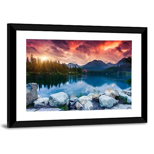Tatra Dramatic Overcast Canvas Wall Art-3 Horizontal-Gallery Wrap-25" x 16"-Tiaracle