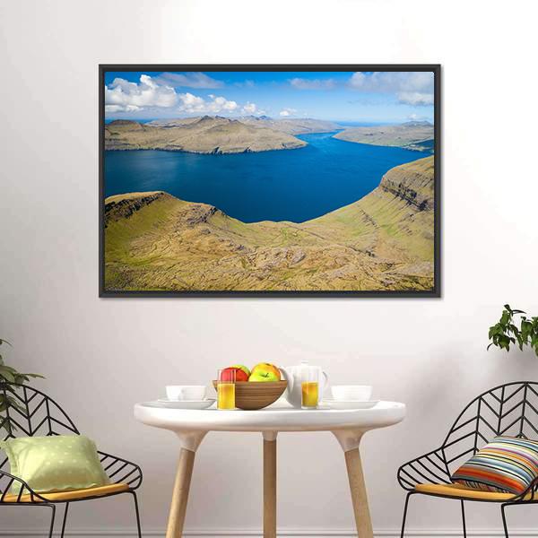 The Faroe Islands Canvas Wall Art-5 Horizontal-Gallery Wrap-22" x 12"-Tiaracle