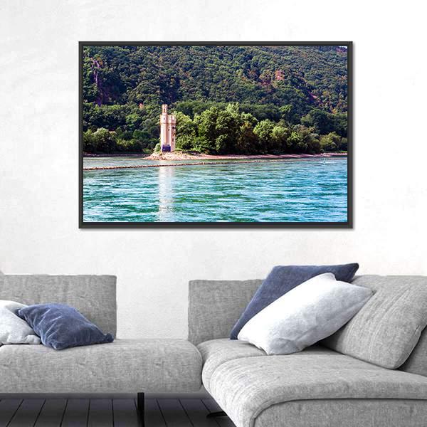 The Mouse Tower Berlin Canvas Wall Art-5 Horizontal-Gallery Wrap-22" x 12"-Tiaracle