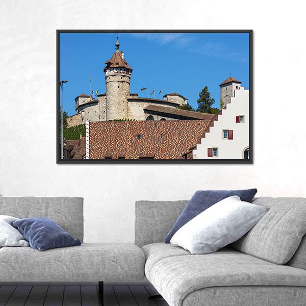 The Munot Fortress Canvas Wall Art-3 Horizontal-Gallery Wrap-25" x 16"-Tiaracle