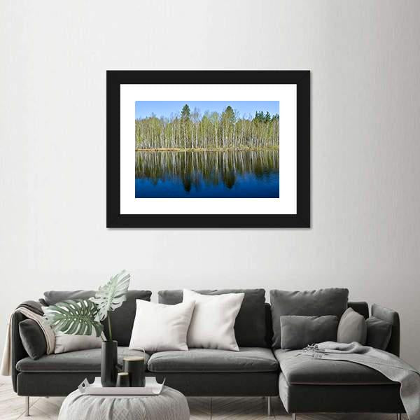 The Spring River Russia Canvas Wall Art-3 Horizontal-Gallery Wrap-25" x 16"-Tiaracle