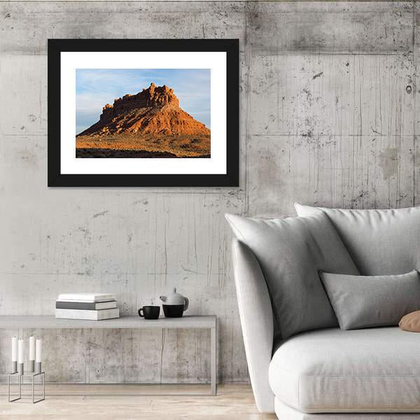 The Valley Of Gods In Utah Canvas Wall Art-3 Horizontal-Gallery Wrap-25" x 16"-Tiaracle