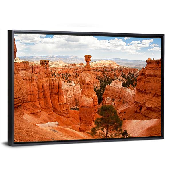 Thors Hammer Bryce Canyon Utah Canvas Wall Art-5 Horizontal-Gallery Wrap-22" x 12"-Tiaracle