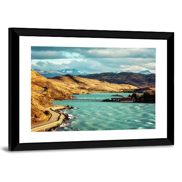 Torres del Paine In Chile Canvas Wall Art-5 Horizontal-Gallery Wrap-22" x 12"-Tiaracle