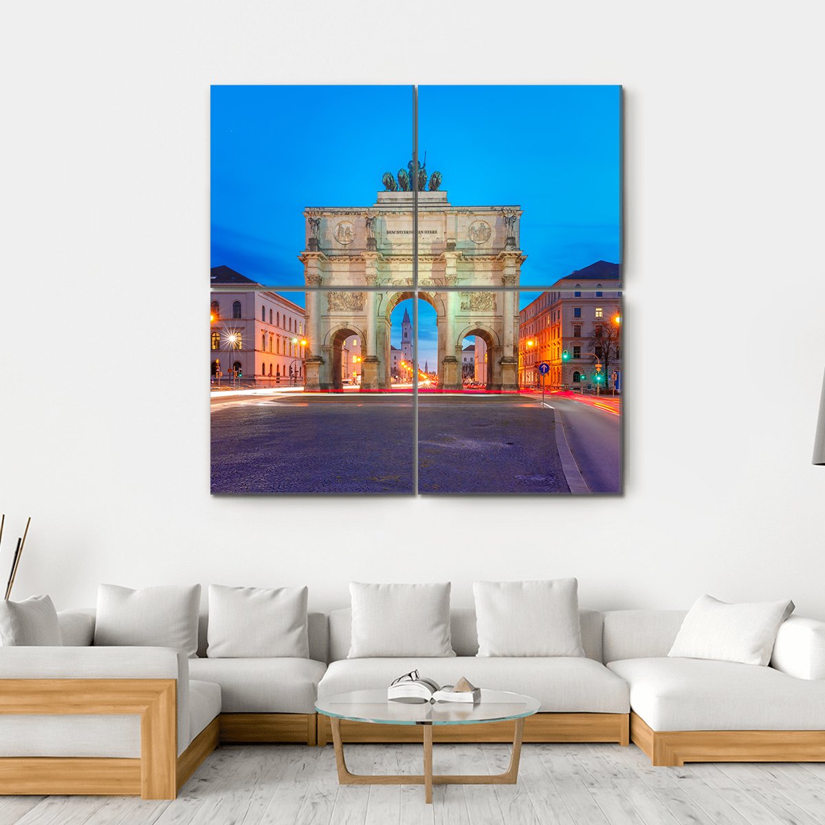Victory Gate Germany Canvas Wall Art-4 Square-Gallery Wrap-17" x 17"-Tiaracle