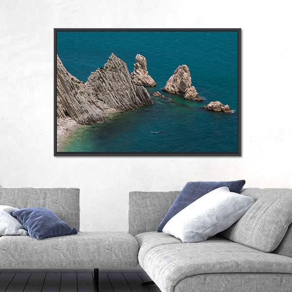 View Of The Two Sister In Italy Canvas Wall Art-5 Horizontal-Gallery Wrap-22" x 12"-Tiaracle