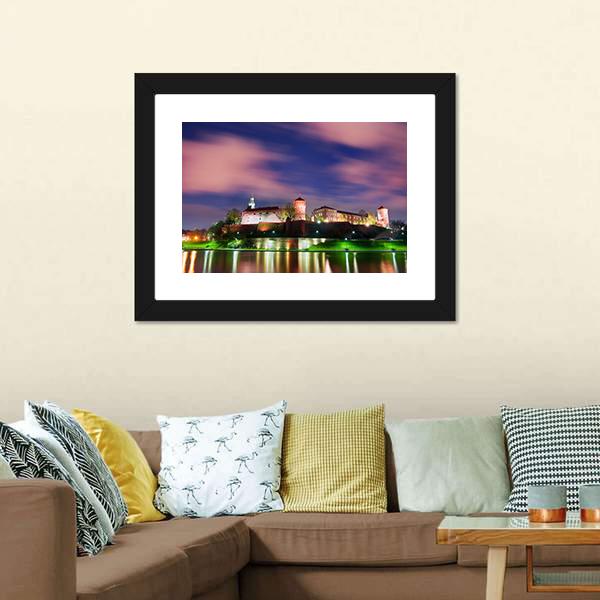 Wawel Castle Canvas Wall Art-5 Horizontal-Gallery Wrap-22" x 12"-Tiaracle