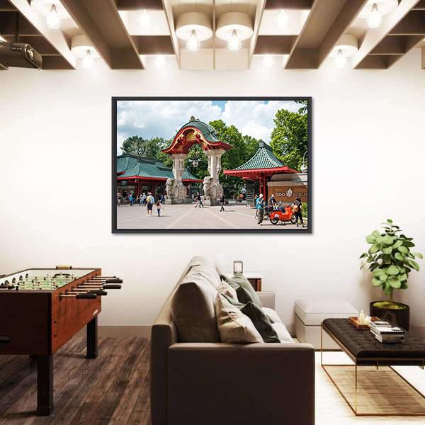 Zoological Garden In Berlin Zoo Canvas Wall Art-5 Horizontal-Gallery Wrap-22" x 12"-Tiaracle