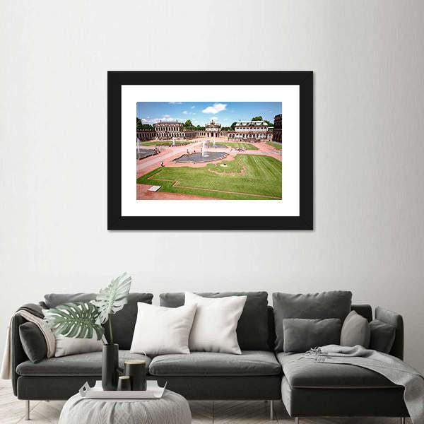 Zwinger Castle In Dresden Canvas Wall Art-5 Horizontal-Gallery Wrap-22" x 12"-Tiaracle