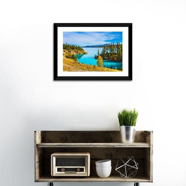 Abraham Lake In Canada Canvas Wall Art-1 Piece-Framed Print-20" x 16"-Tiaracle
