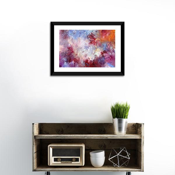 Abstract Oil Paint Texture On Canvas Wall Art-1 Piece-Framed Print-20" x 16"-Tiaracle