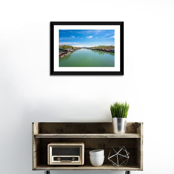 Ada Bojana River Canvas Wall Art-1 Piece-Framed Print-20" x 16"-Tiaracle