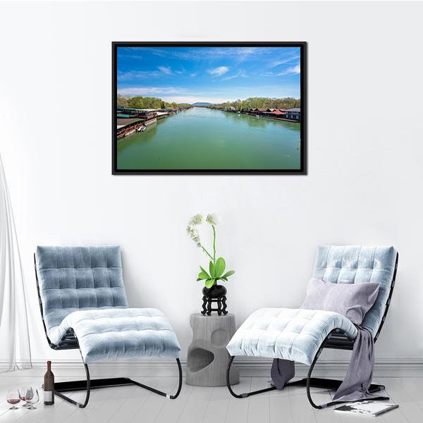 Ada Bojana River Canvas Wall Art-3 Horizontal-Gallery Wrap-25" x 16"-Tiaracle