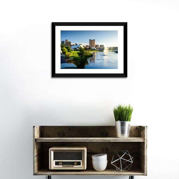 Adelaide City Canvas Wall Art-1 Piece-Framed Print-20" x 16"-Tiaracle