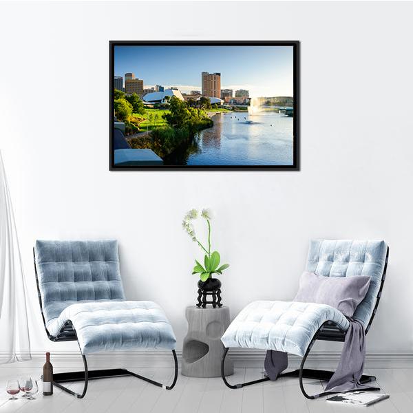 Adelaide City Canvas Wall Art-3 Horizontal-Gallery Wrap-25" x 16"-Tiaracle