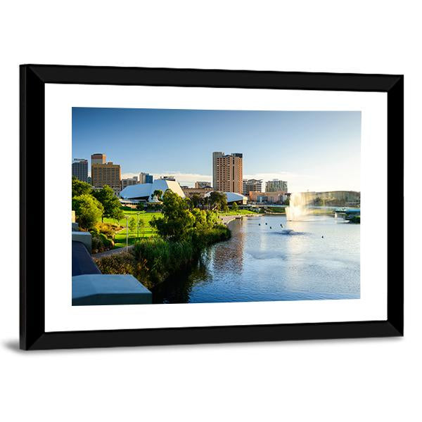 Adelaide City Canvas Wall Art-3 Horizontal-Gallery Wrap-25" x 16"-Tiaracle