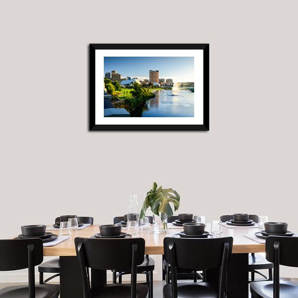 Adelaide City Canvas Wall Art-3 Horizontal-Gallery Wrap-25" x 16"-Tiaracle
