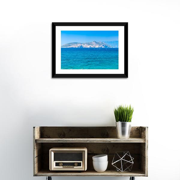 Adriatic Island Krk Canvas Wall Art-1 Piece-Framed Print-20" x 16"-Tiaracle