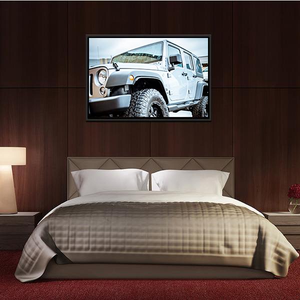 Adventure Jeep Vertical Canvas Wall Art-3 Vertical-Gallery Wrap-12" x 25"-Tiaracle
