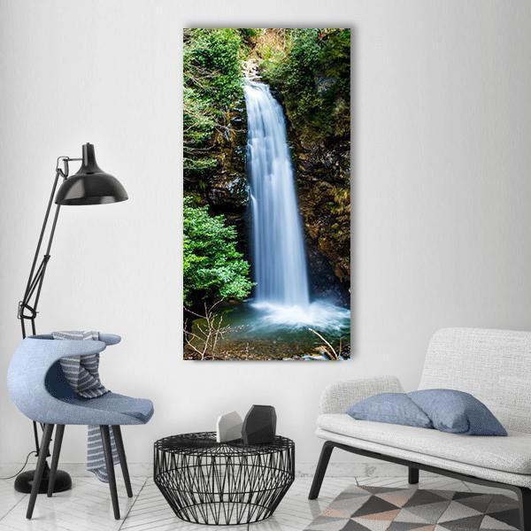 Palovit Waterfall Turkey Vertical Canvas Wall Art-1 Vertical-Gallery Wrap-12" x 24"-Tiaracle