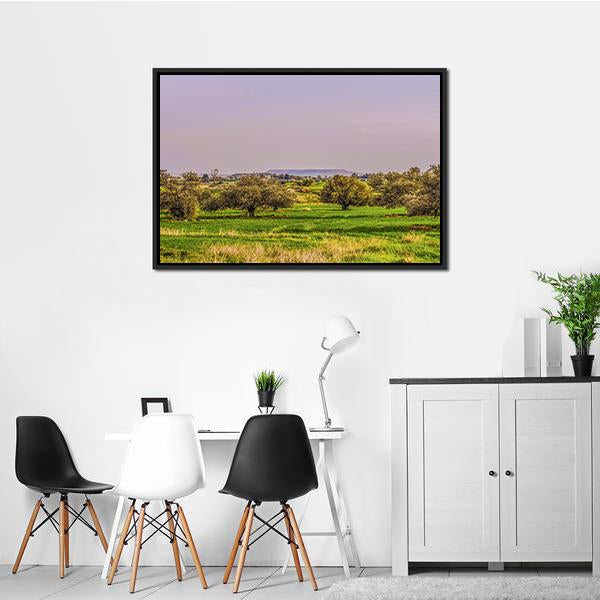 Agriculture Landscape Panoramic Canvas Wall Art-1 Piece-36" x 12"-Tiaracle