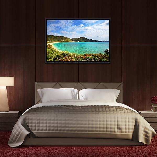 Aharen Beach Canvas Wall Art-3 Horizontal-Gallery Wrap-25" x 16"-Tiaracle
