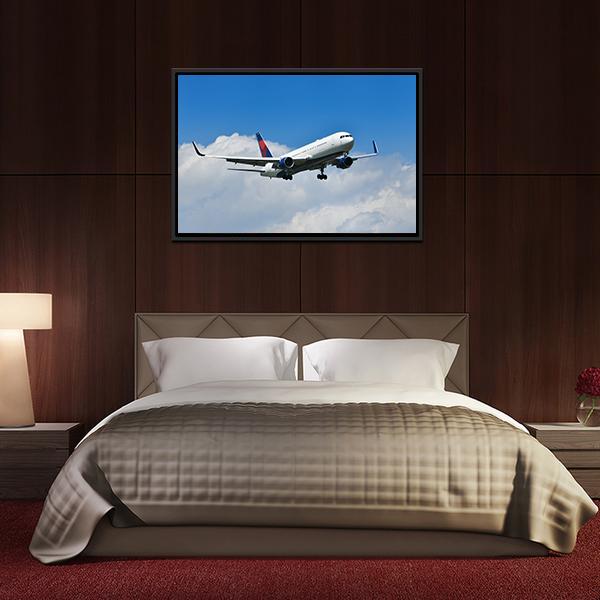 Aircraft Approach Canvas Wall Art-5 Horizontal-Gallery Wrap-22" x 12"-Tiaracle