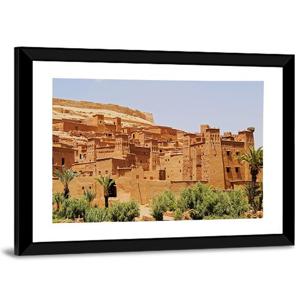 Ait Benhaddou Canvas Wall Art-3 Horizontal-Gallery Wrap-25" x 16"-Tiaracle