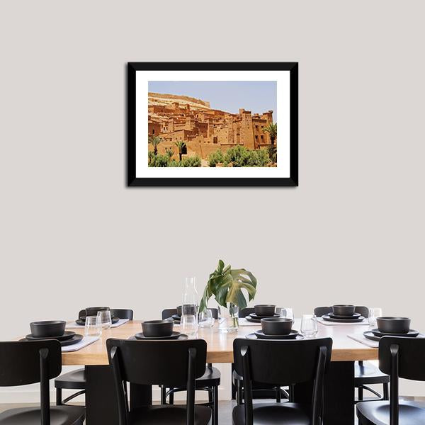 Ait Benhaddou Canvas Wall Art-3 Horizontal-Gallery Wrap-25" x 16"-Tiaracle