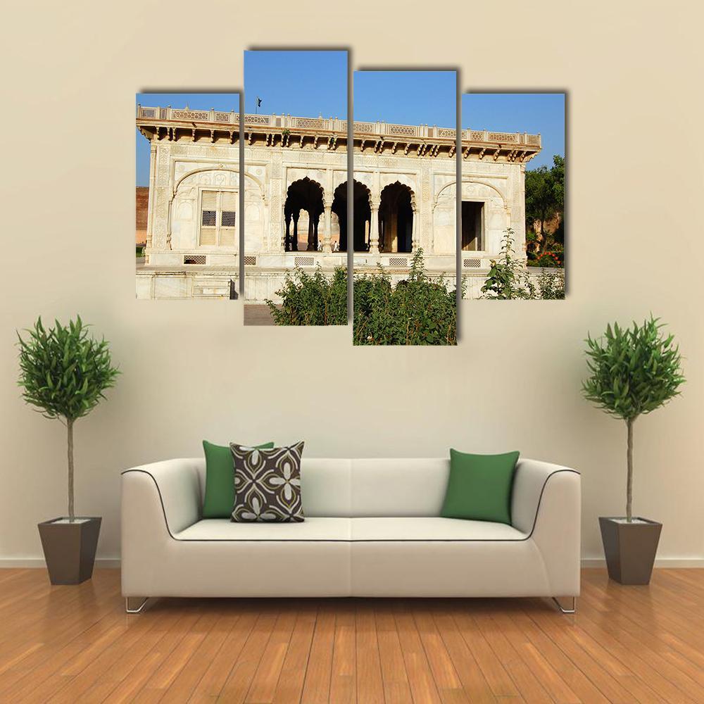 Alamgiri Gate In Lahore Canvas Wall Art-4 Pop-Gallery Wrap-50" x 32"-Tiaracle