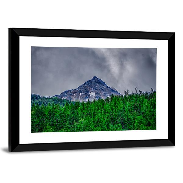Alaska Rocky Mountains Canvas Wall Art-5 Horizontal-Gallery Wrap-22" x 12"-Tiaracle