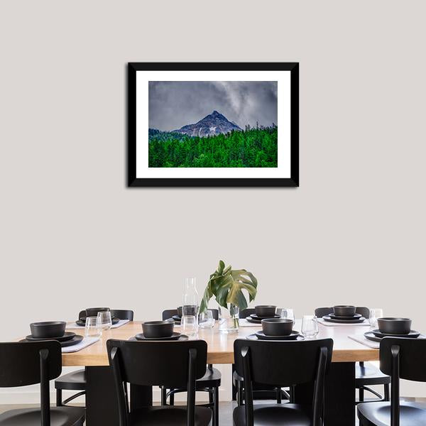 Alaska Rocky Mountains Canvas Wall Art-5 Horizontal-Gallery Wrap-22" x 12"-Tiaracle