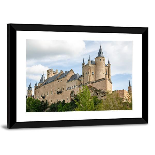 Alcazar Of Segovia Spain Canvas Wall Art-3 Horizontal-Gallery Wrap-25" x 16"-Tiaracle